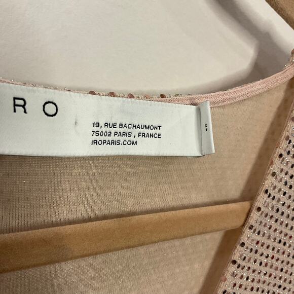 IRO Shimmering Silver Mini Dress - Picture 8 of 11